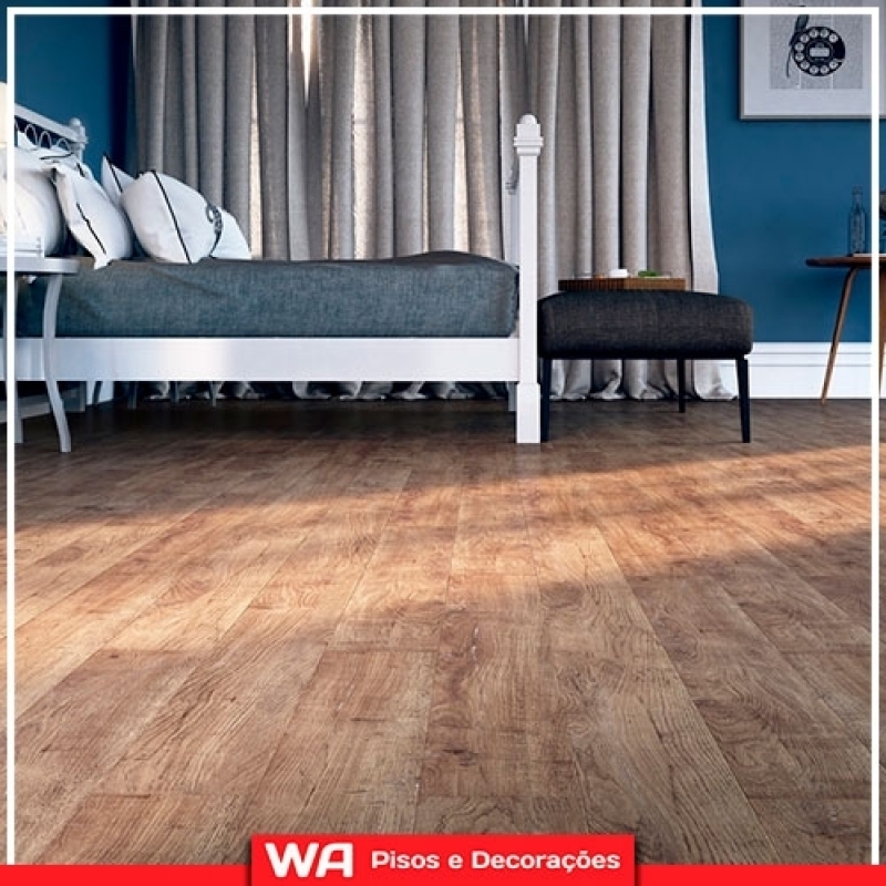 Piso Laminado Durafloor Clicado Sala Guararema - Piso Laminado Pvc Clicado Escritório